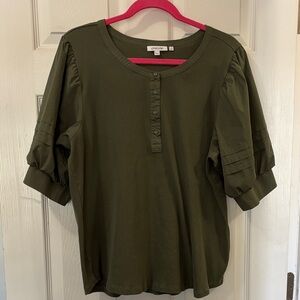 Chico's Olive Green Top size 4/XXL